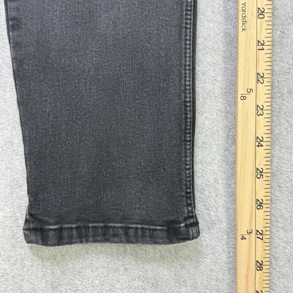 ZARA Y2K Gray Denim Straight Leg‎ Jeans Women's Size 14 - Picture 5 of 8